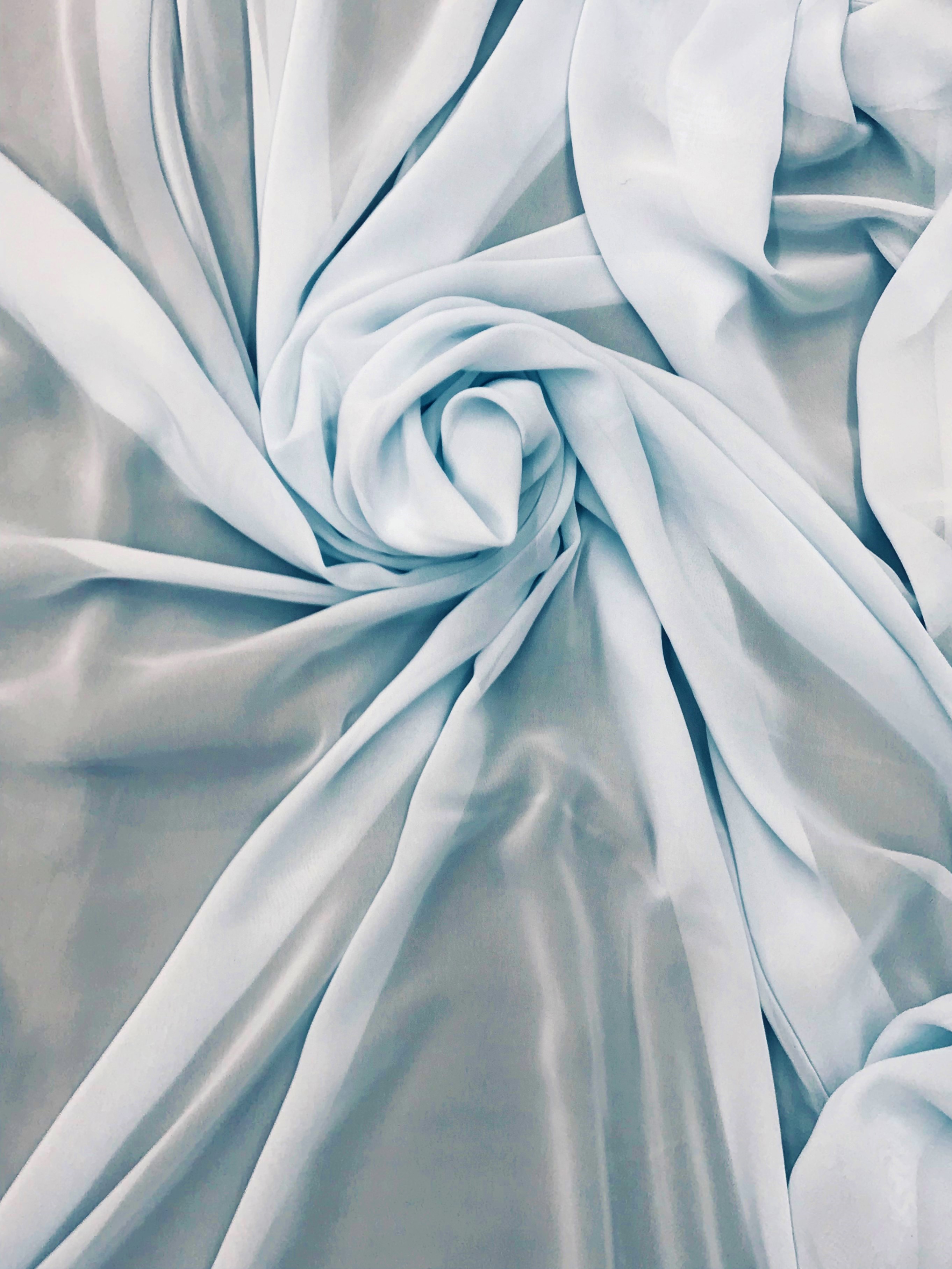 Baby blue chiffon fabric Clearance