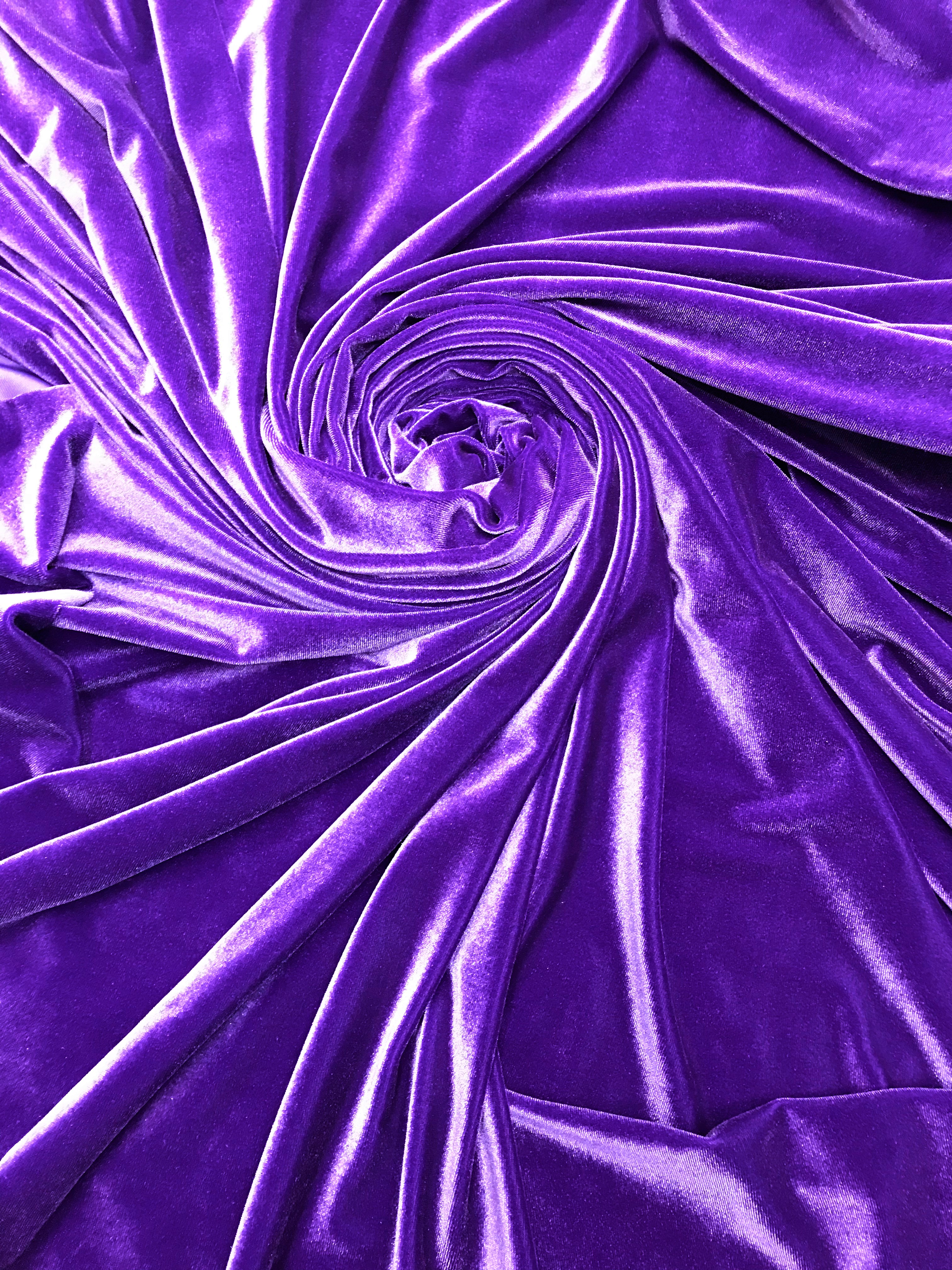 Purple Stretch Velvet – Sal Tex Fabrics, Inc.