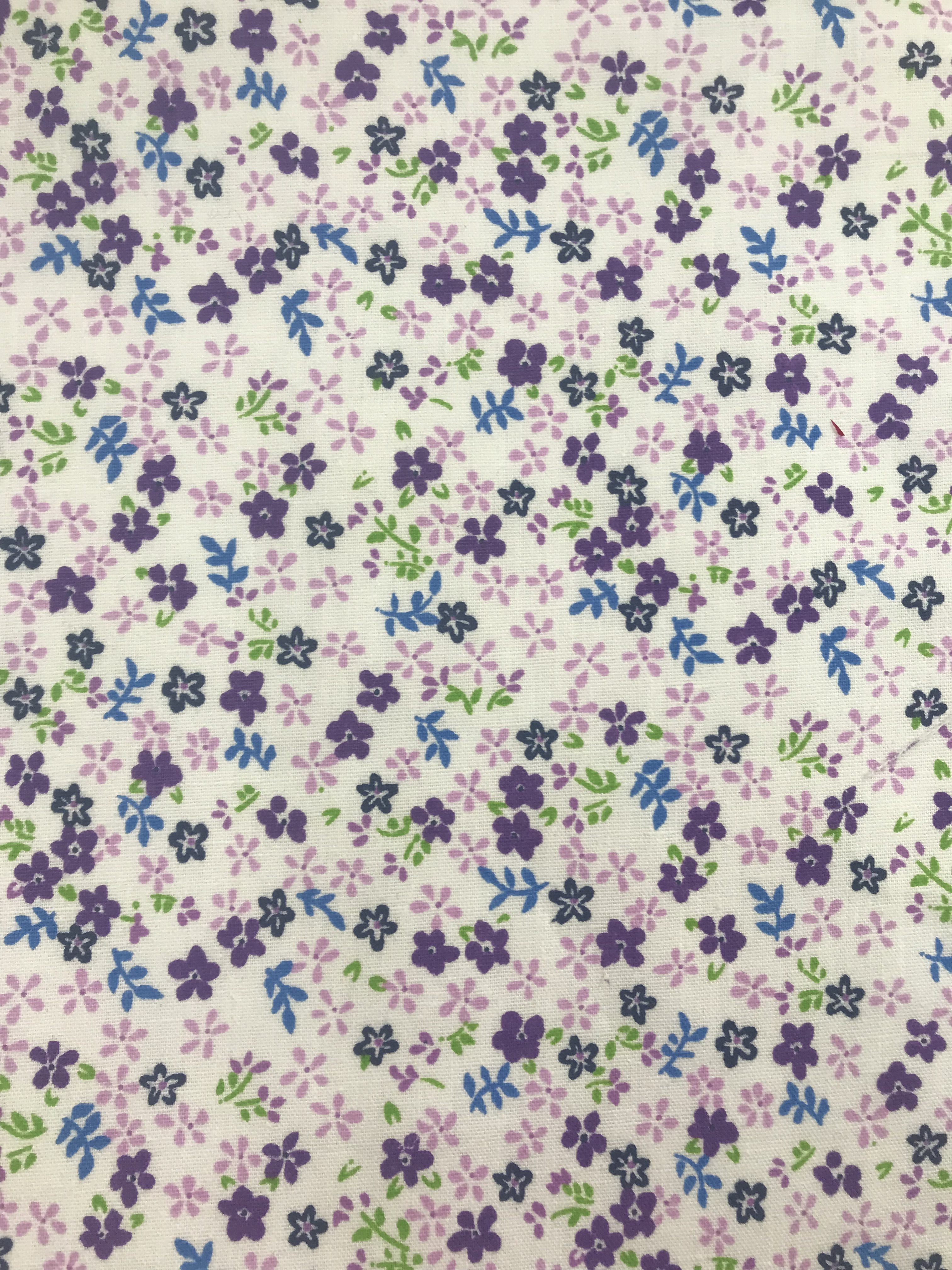 Small Daisies Purple – Sal Tex Fabrics, Inc.